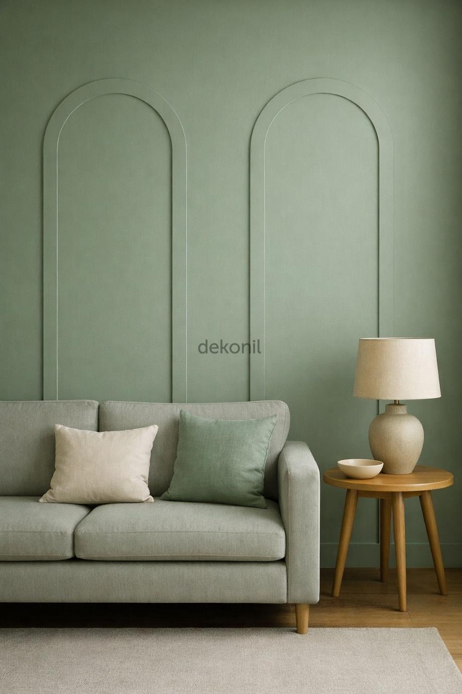 Pinterest MDF Oval Duvar Çıtası 70*235cm