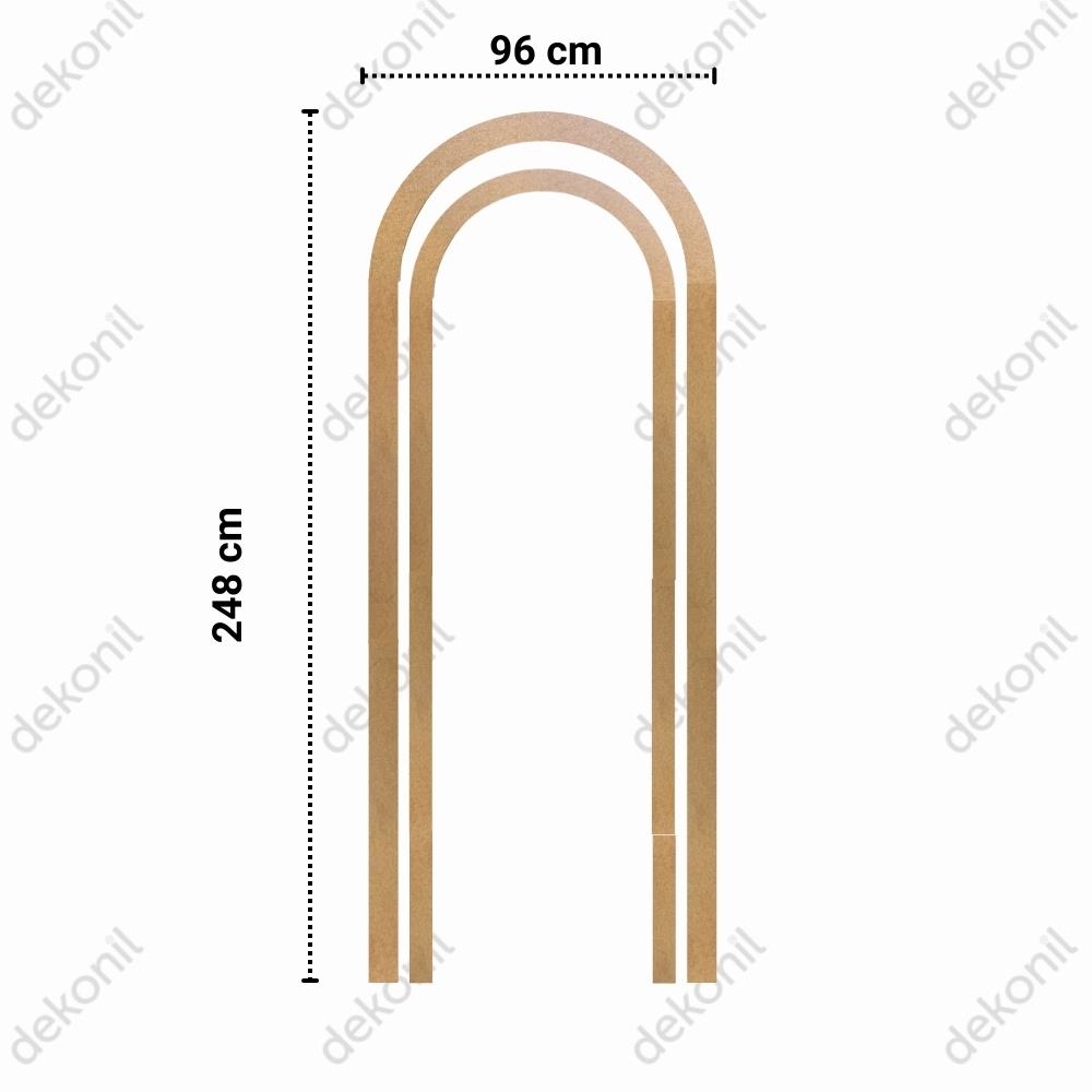 Pinterest MDF Oval Duvar Çıtası Seti
