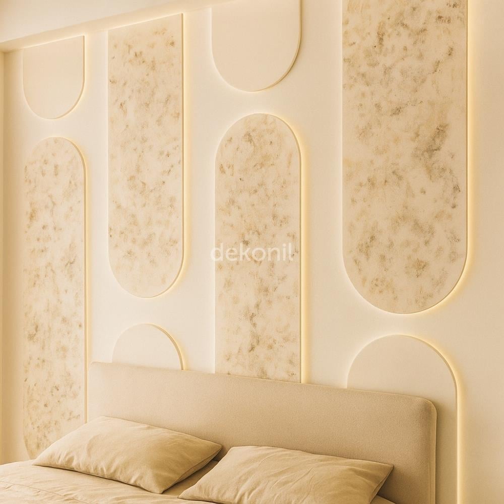 Pinterest MDF Yarım Kemer Duvar Paneli 36*88 cm