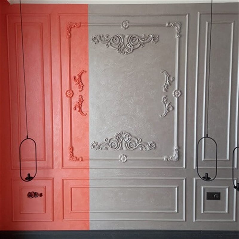 قوالب حائط قابلة للطلاء من مادة البولي يوريثين 4 سم