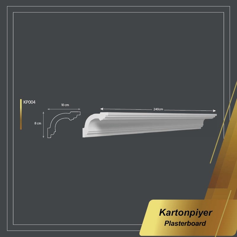 Poliüretan Boyanabilir Kartonpiyer 8*10*240cm