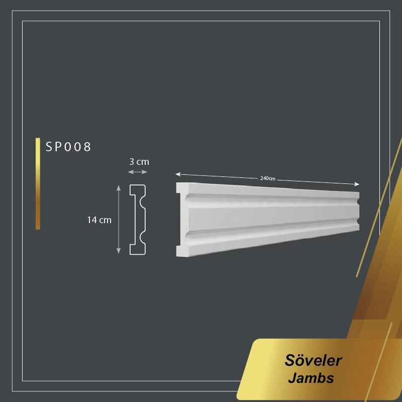 Poliüretan Boyanabilir Söve