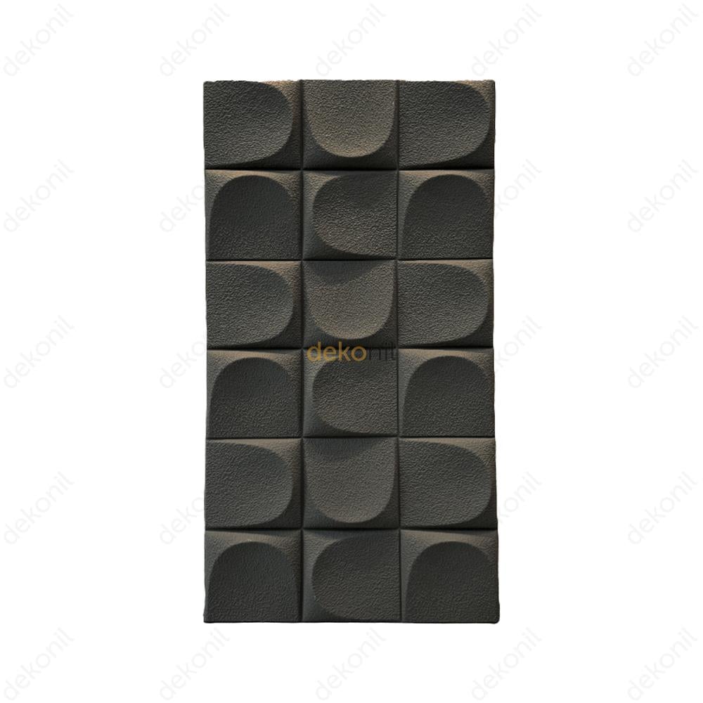 Poliüretan Opal Duvar Paneli Antrasit 60*120 cm