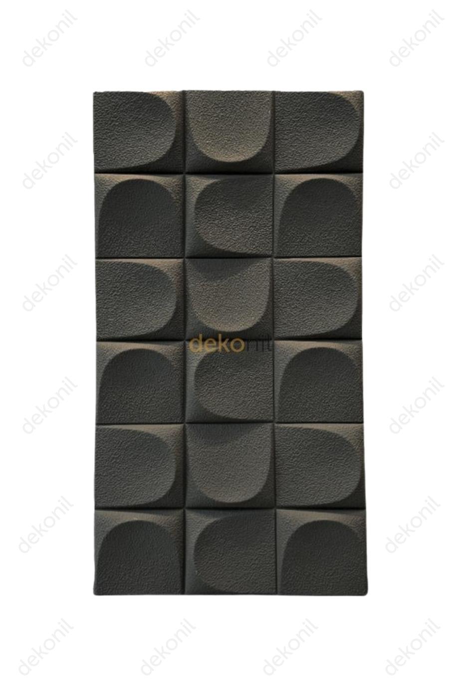 Poliüretan Opal Duvar Paneli Antrasit 60*120 cm