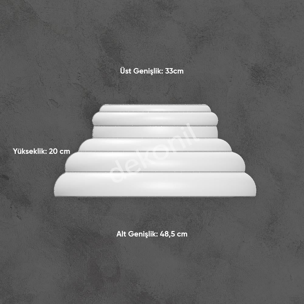 Polyurethane Full Oval Column Set 30cm