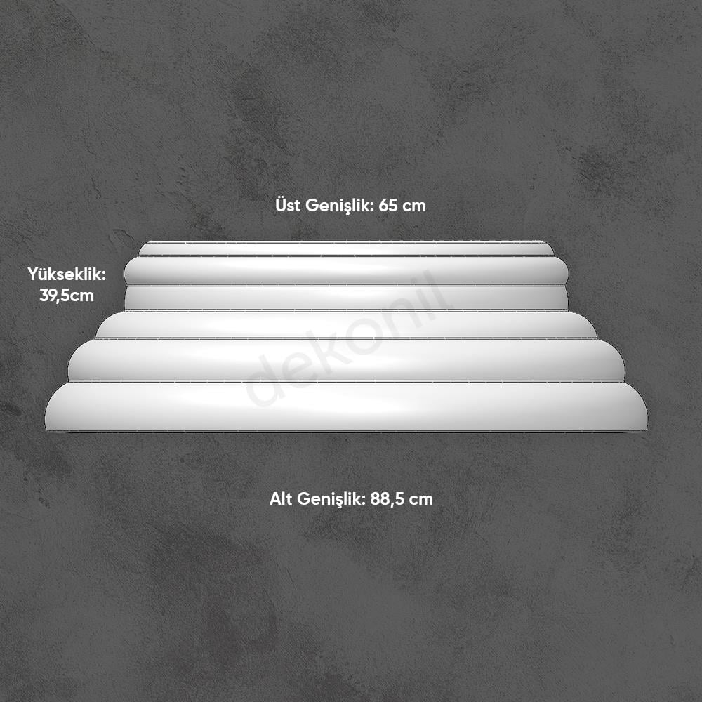 Poliüretan Yarım Yivli Sütun Ayak 60cm