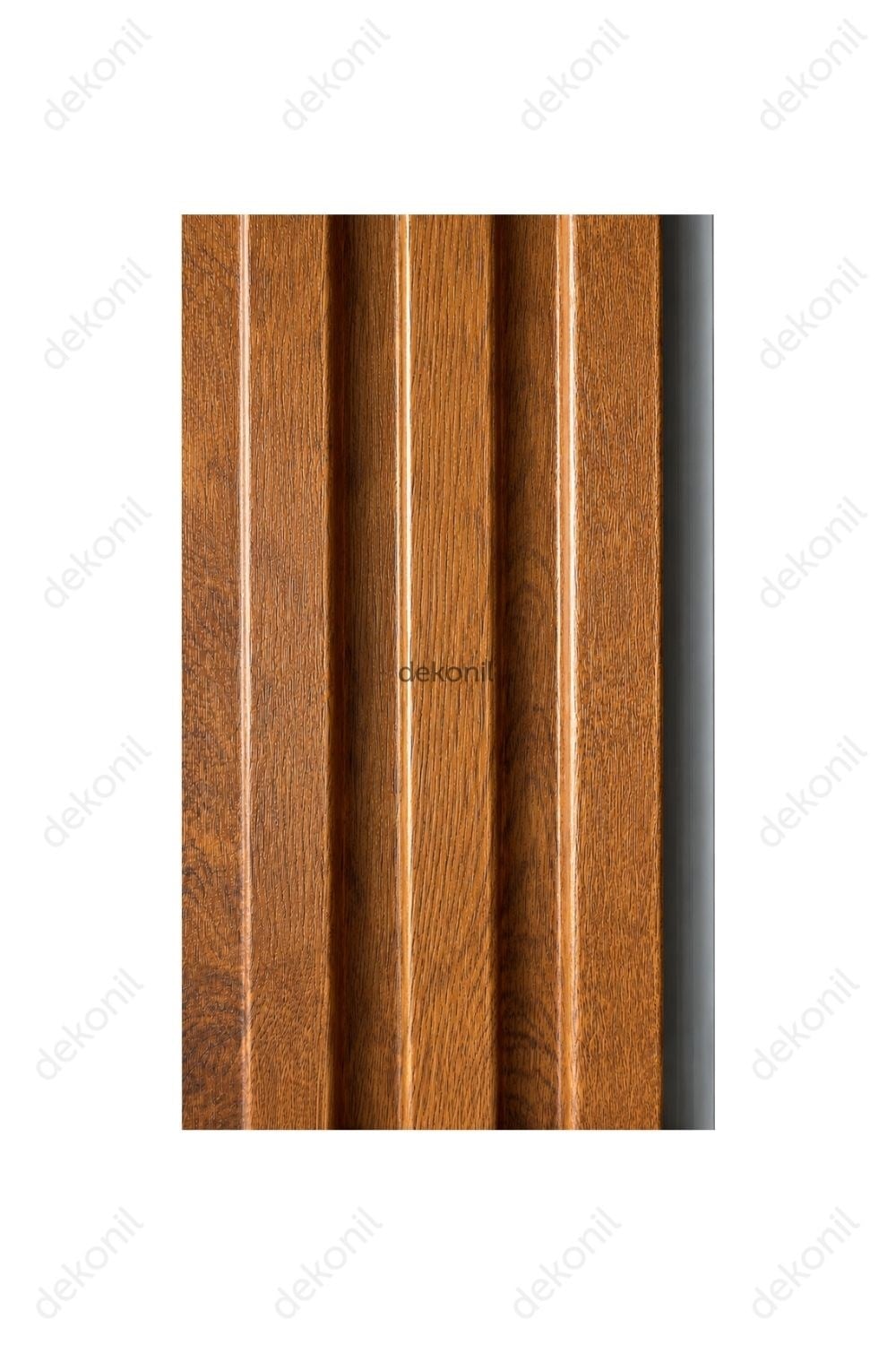 PVC Akçaağaç Triple Dış Cephe Lambri Kaplaması 19 cm