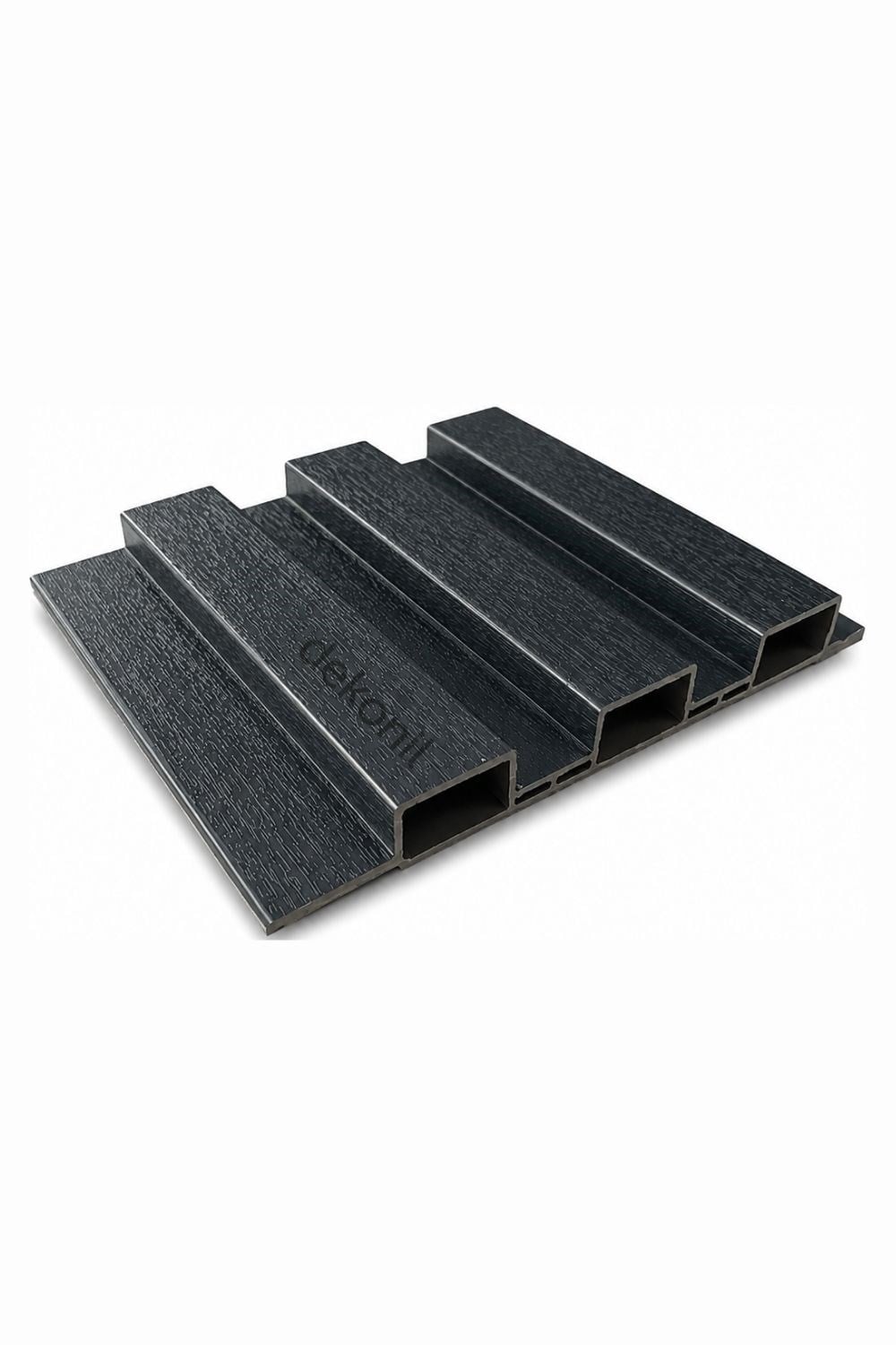 PVC Antrasit Triple Dış Cephe Lambri Kaplaması 19 cm