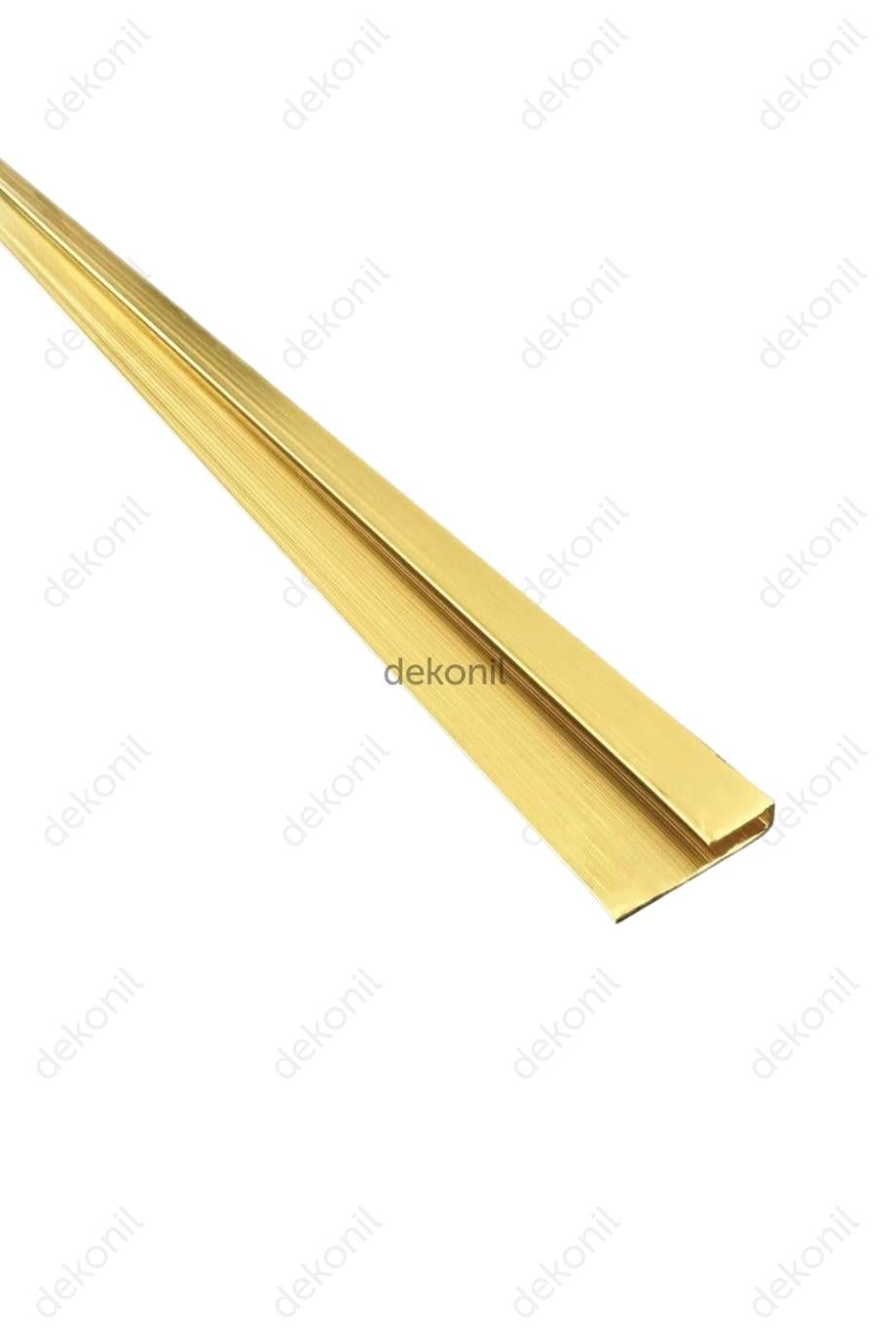 PVC Panel Altın Bitiş Alüminyum Profil 270 cm