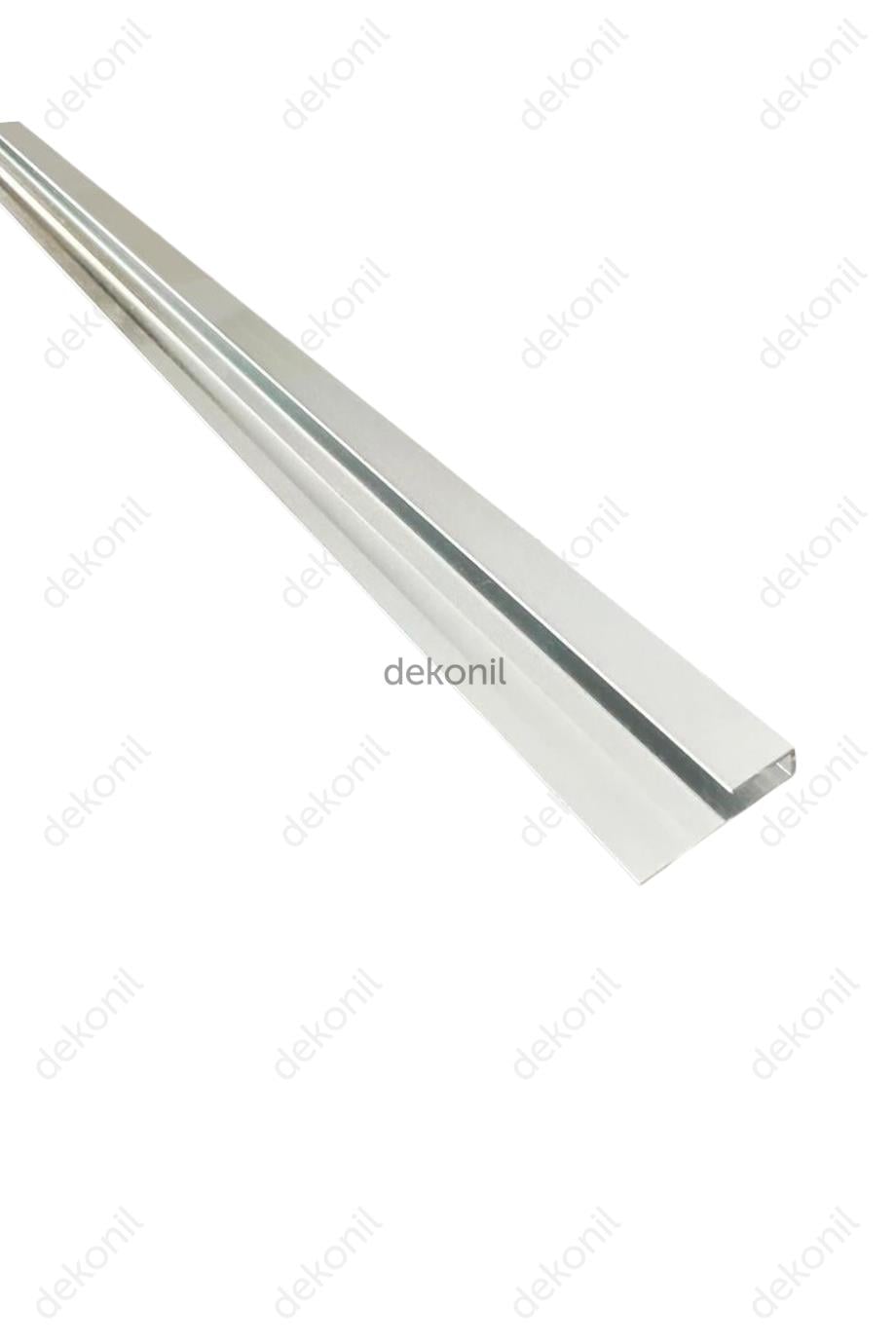 PVC Panel Silver Finish Aluminum Profile 270 cm