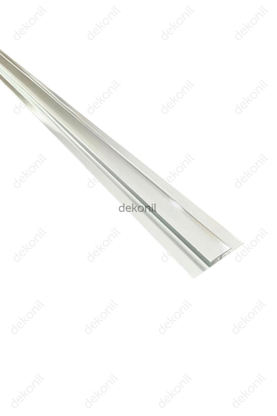 PVC Panel Gümüş Ek Birleşim Alüminyum Profil 270 cm