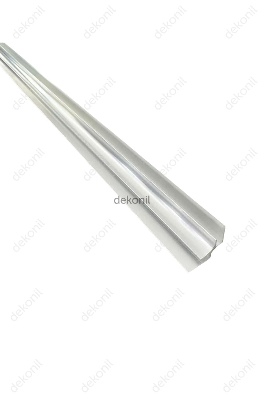 PVC Panel Gümüş İç Köşe Alüminyum Profil 270 cm