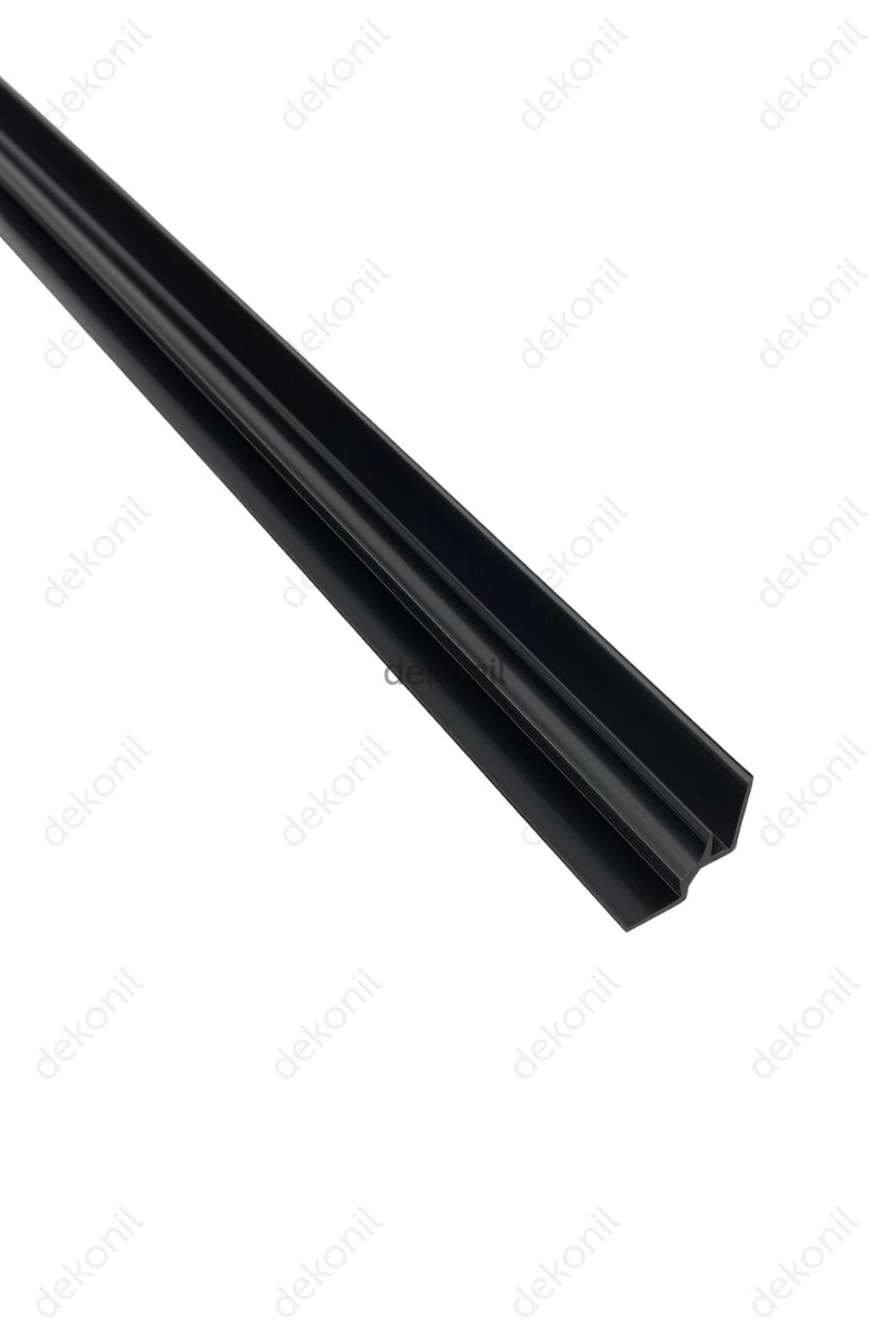 PVC Panel Mat Siyah İç Köşe Alüminyum Profil 270 cm