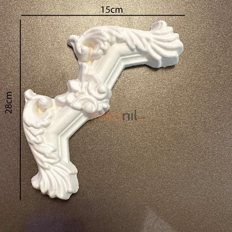 Şah Poliüretan Boyanabilir 4cm Çıta Geçmeli Köşe Motifi