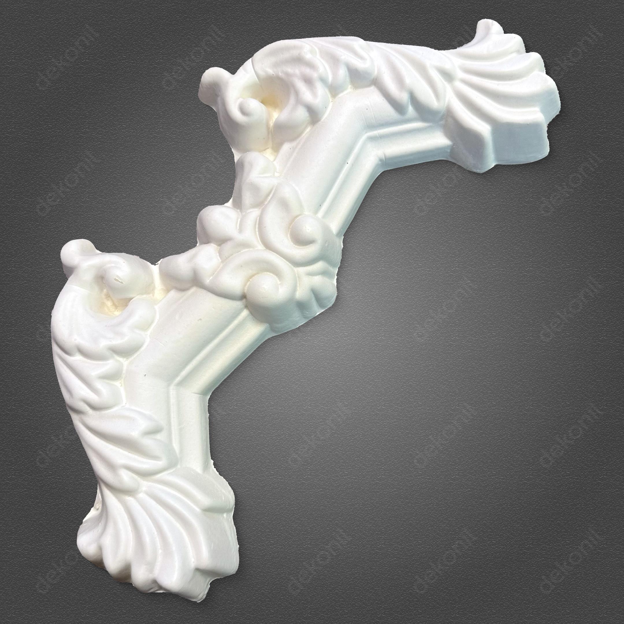 Şah Poliüretan Boyanabilir 4cm Çıta Geçmeli Köşe Motifi