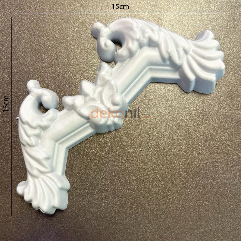 شاه بس - زخارف زاوية متشابكة قابلة للطلاء بسمك 2.5 سم