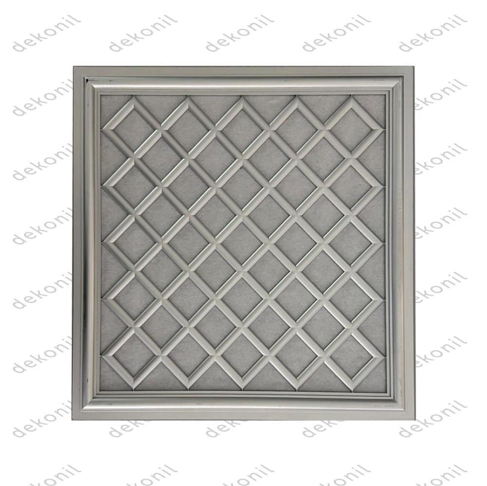 Sakarya Gümüş Pvc Asma Tavan Paneli 60*60 cm