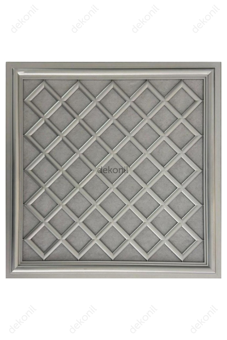 Sakarya Gümüş Pvc Asma Tavan Paneli 60*60 cm