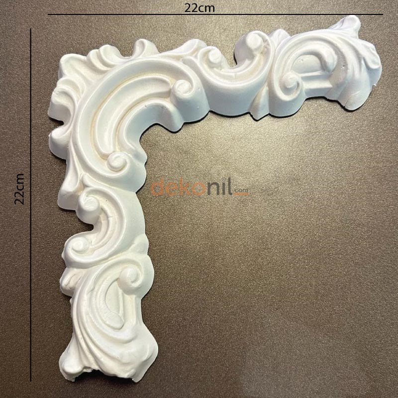 لبلاب بولي يوريثين قابل للطلاء 4 سم بنمط زوايا متشابكة