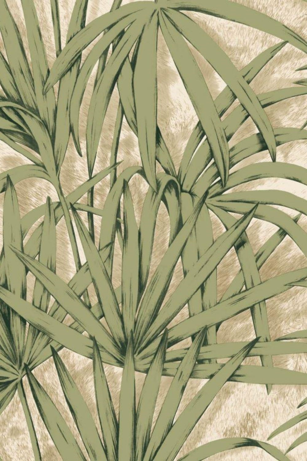 Savanna Leaf Pattern Wallpaper Z77543