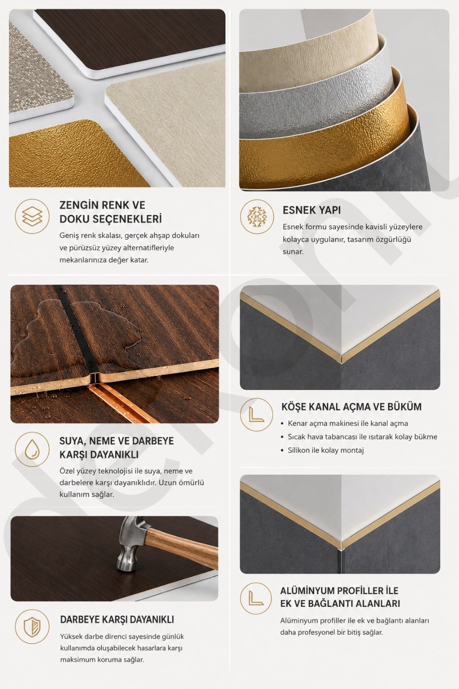 Sedef Desenli Foam Board Duvar Paneli 122×244 cm