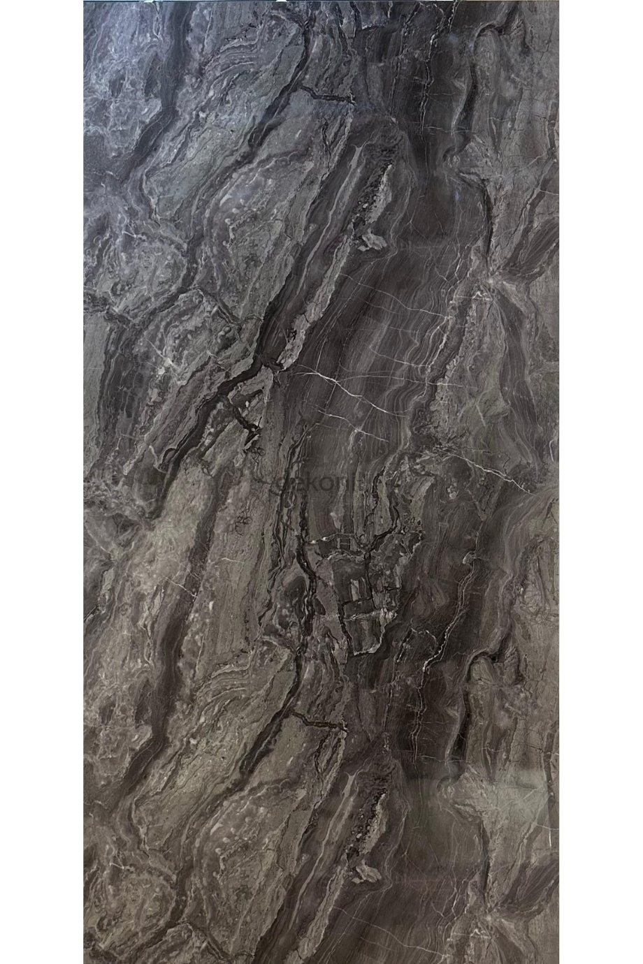 Siyah Antrasit Mermer Desenli Pvc Duvar Paneli 122*244cm