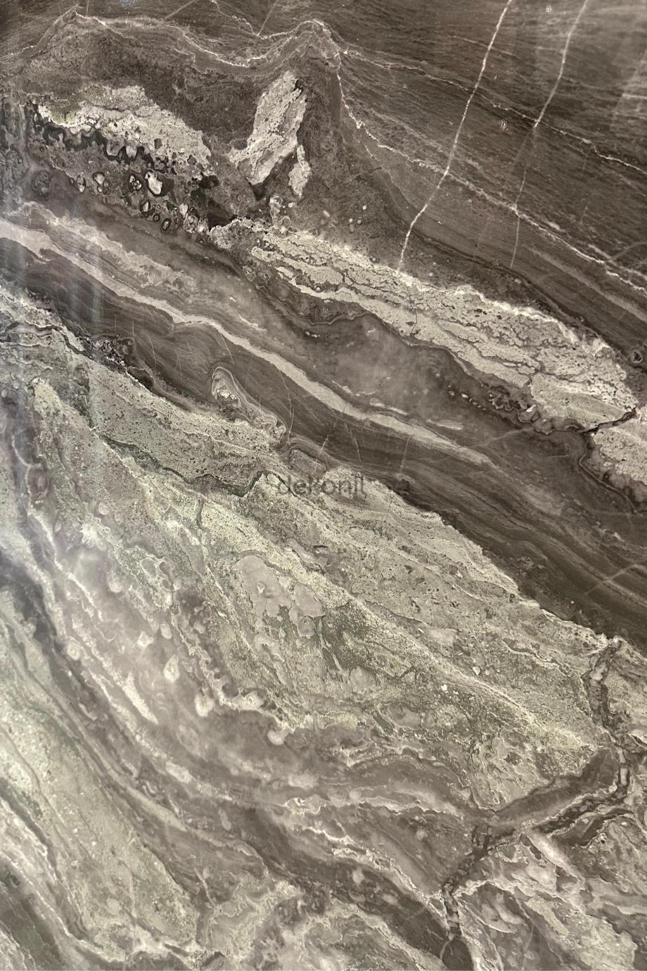 Siyah Antrasit Mermer Desenli Pvc Duvar Paneli 122*244cm