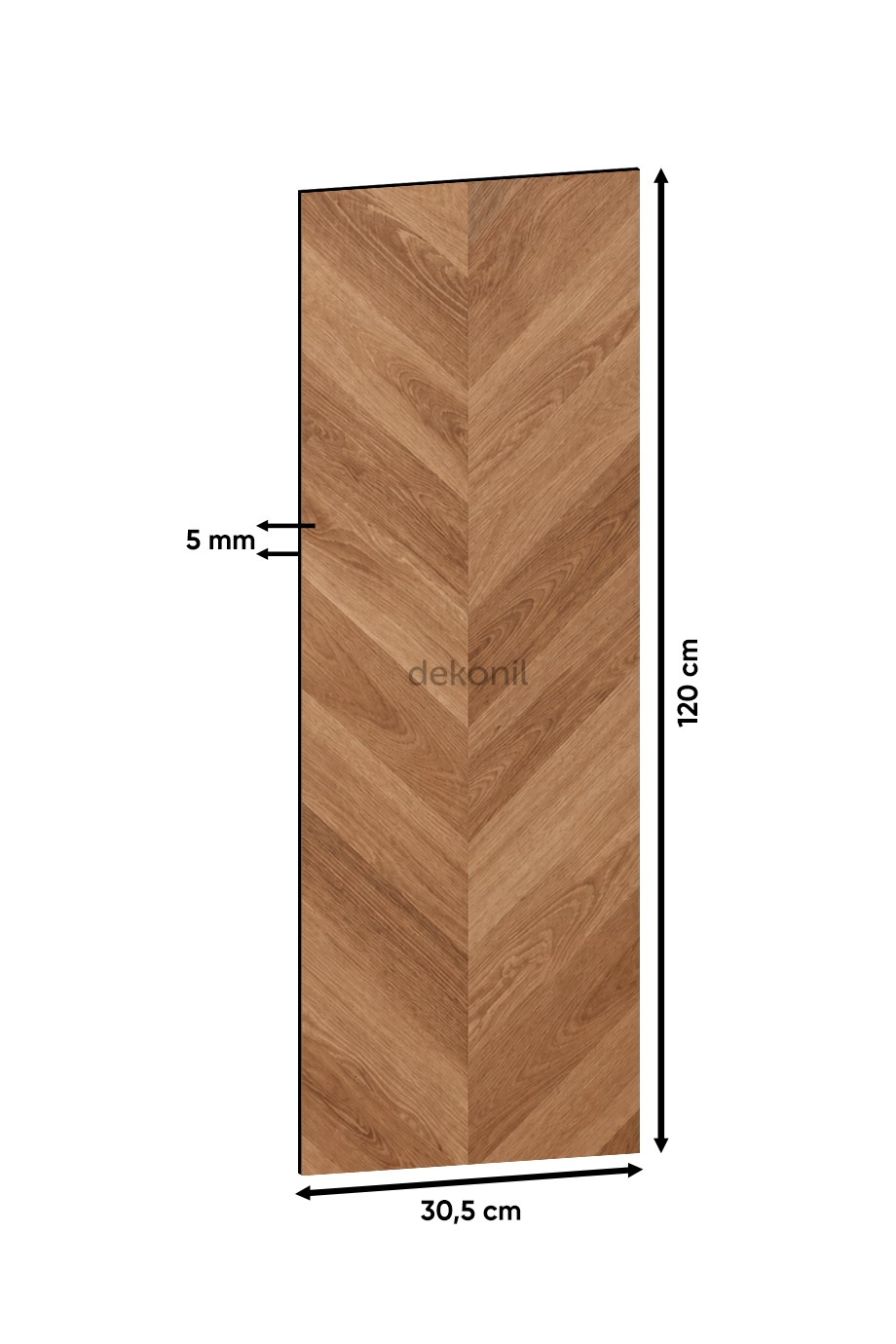 SPC Ceviz Balık Sırtı Zemin Parke – 30,5*120 cm 5mm 1 m²