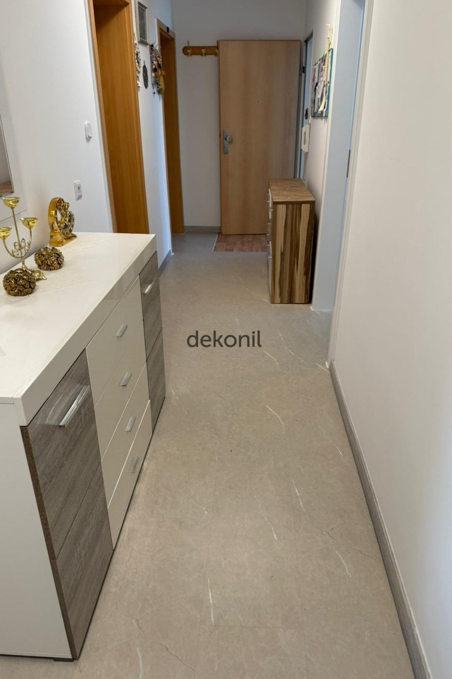 SPC Parke Bej Mermer Desenli – Su Geçirmez Zemin Paneli 30,5*120 cm (1 m²)