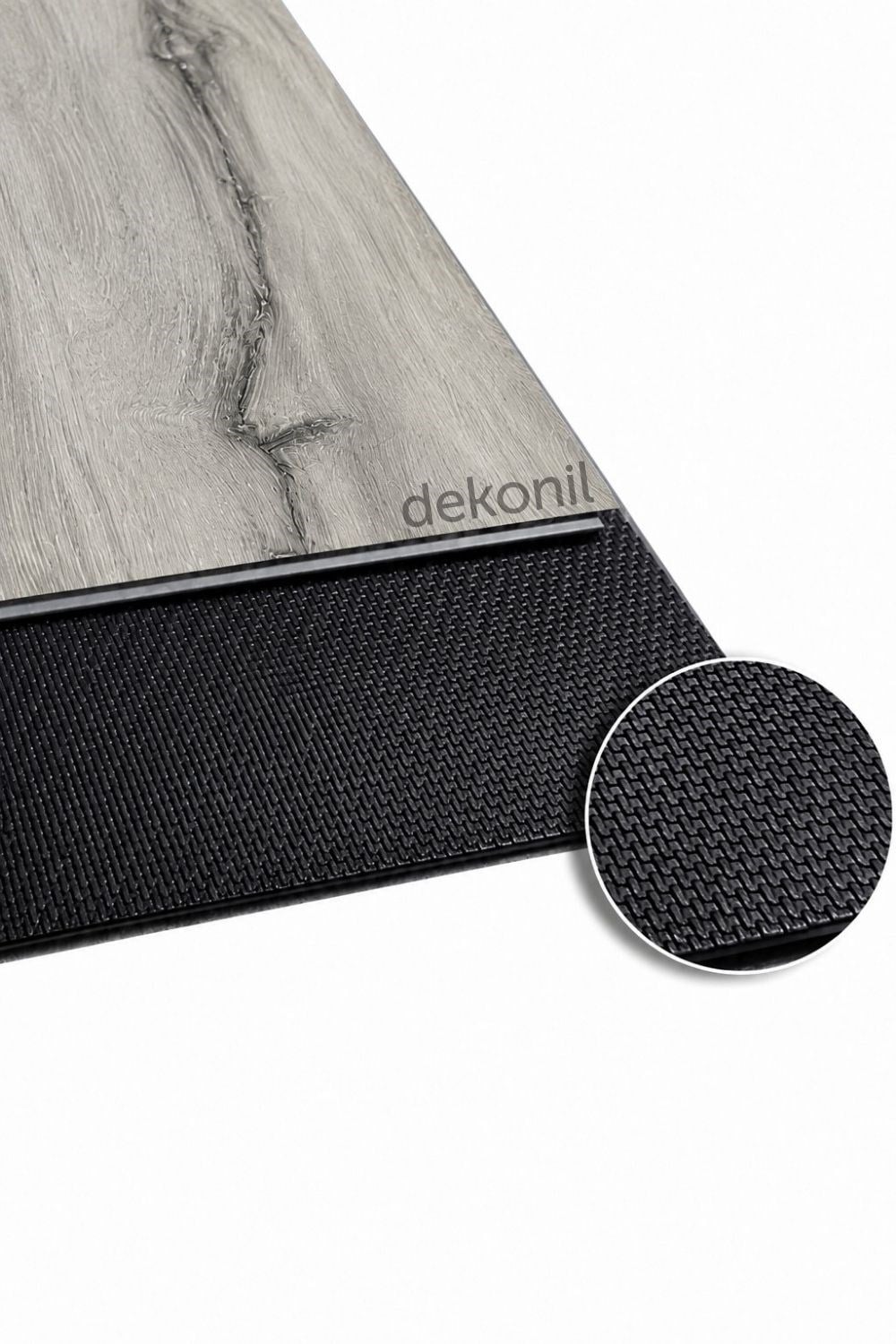 SPC Parke Duman Meşe Desenli – Su Geçirmez Zemin Paneli 30,5*120 cm (1 m²)