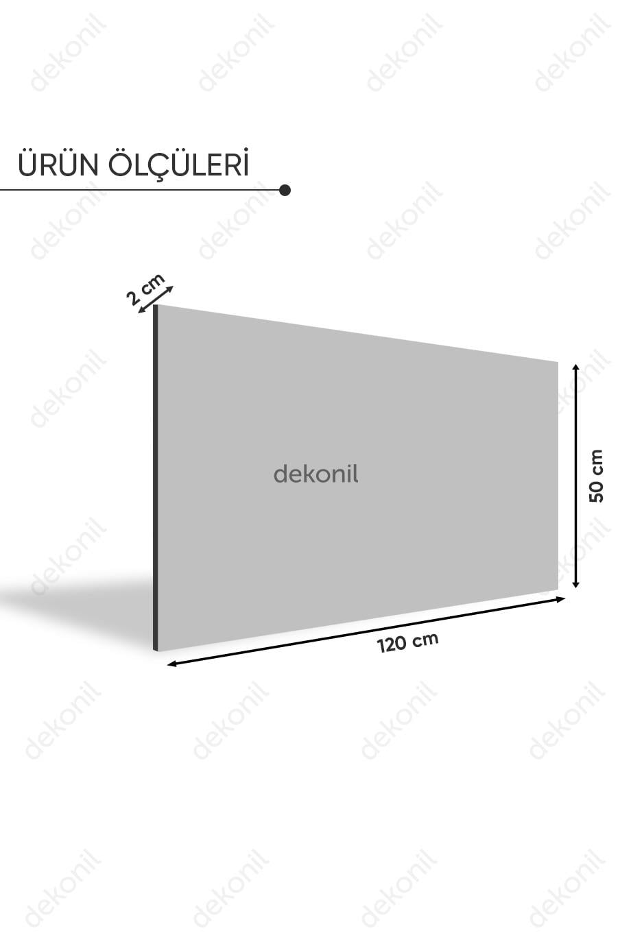 Taş Dokulu EPS Duvar Paneli Gri 50*120 cm