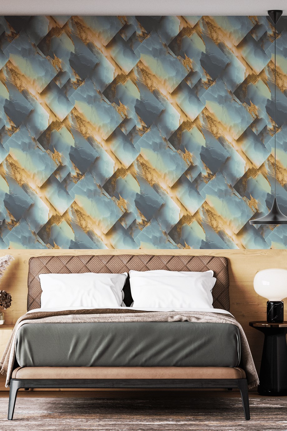 Wallsense Italy Geometrik Desenli Duvar Kağıdı 16 m² W556