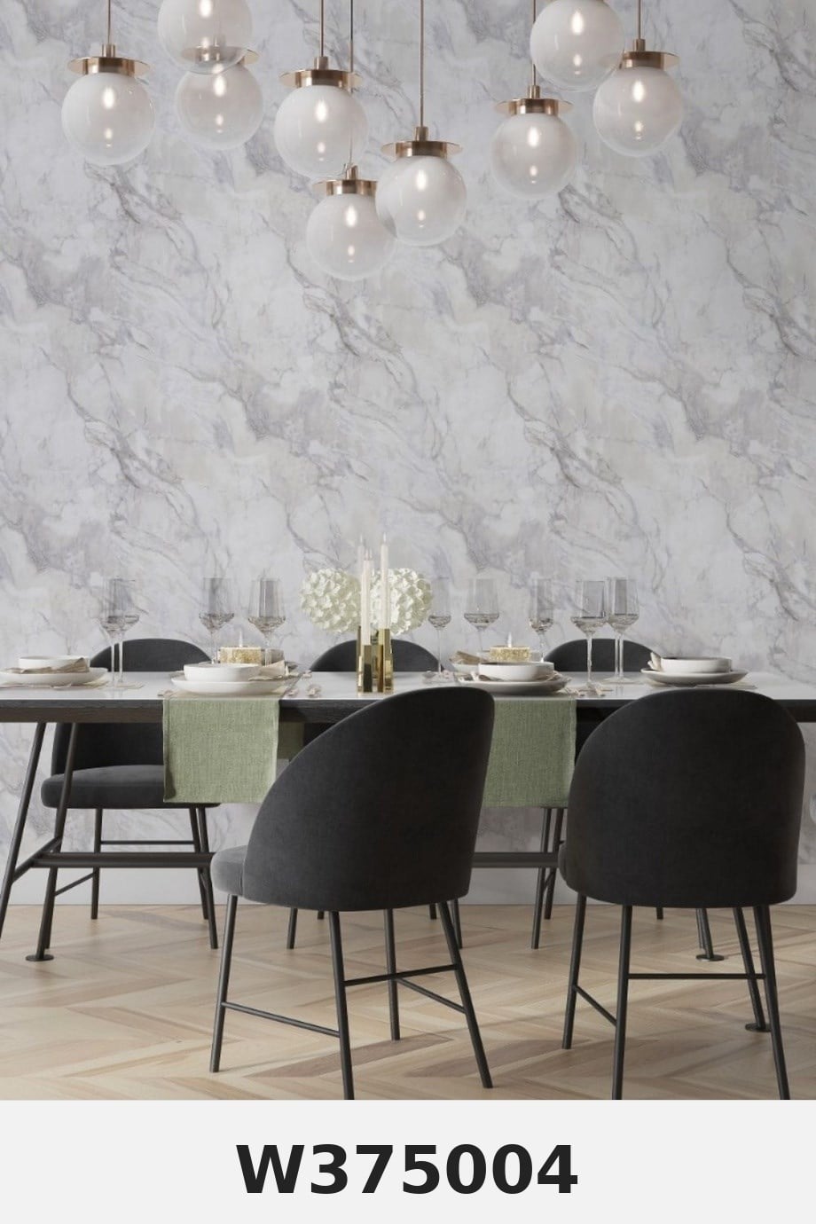 Wallsense Italy Mermer Desenli Duvar Kağıdı 16 m² W375