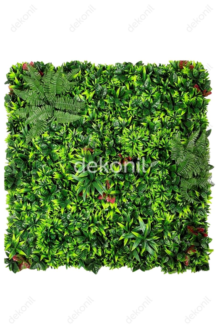 Yapay Bitki & Çiçek Dikey Bahçe Paneli 100*100 cm 1003