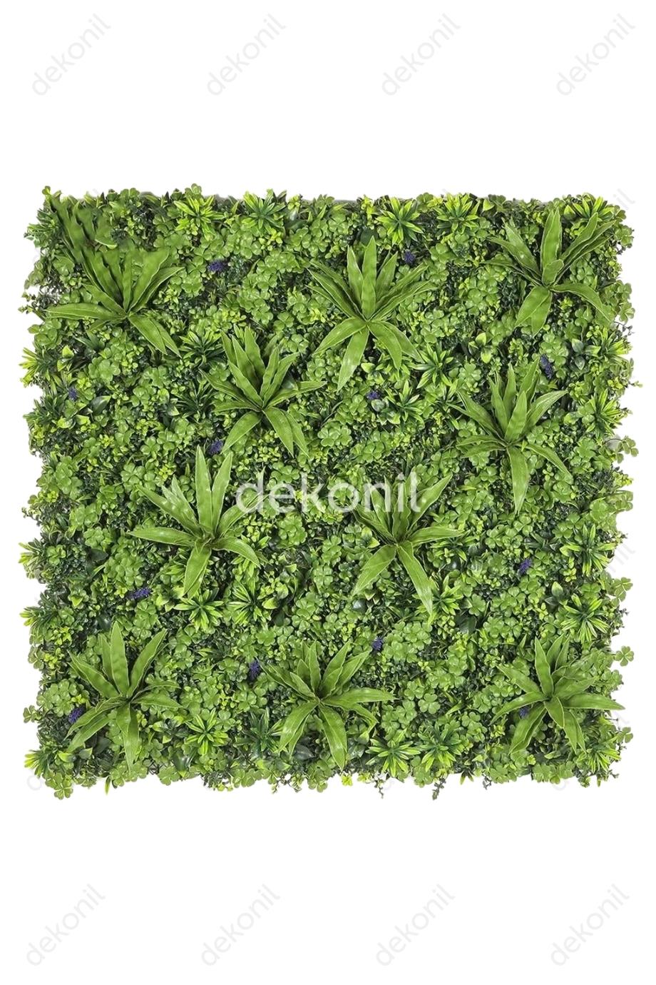 Yapay Bitki & Çiçek Dikey Bahçe Paneli 100*100 cm 1010