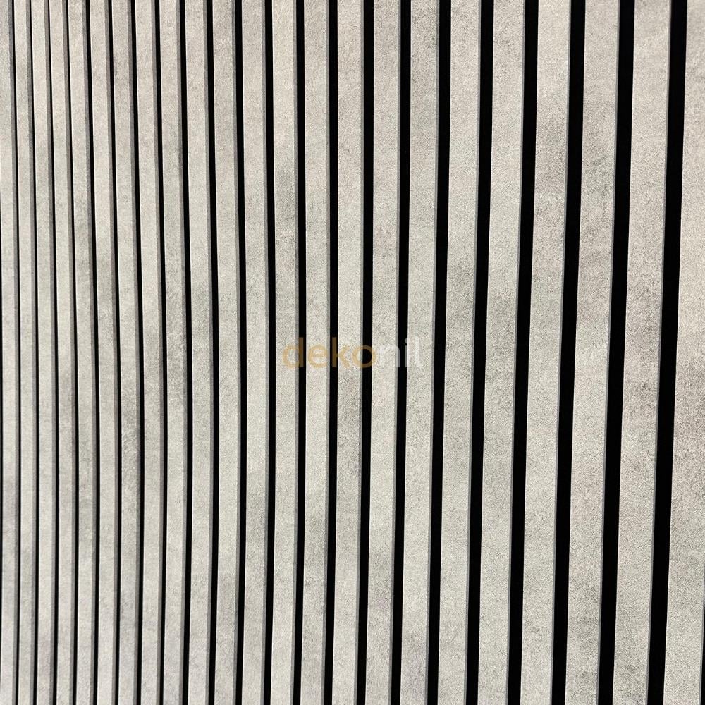 Yeni Nesil Lambri Duvar Paneli Beyaz Gri 100*275 cm