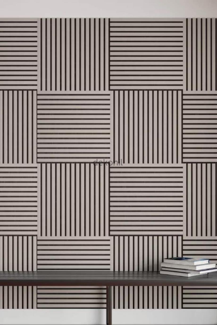 Yeni Nesil Lambri Duvar Paneli Fırtına Gri 60*60 cm