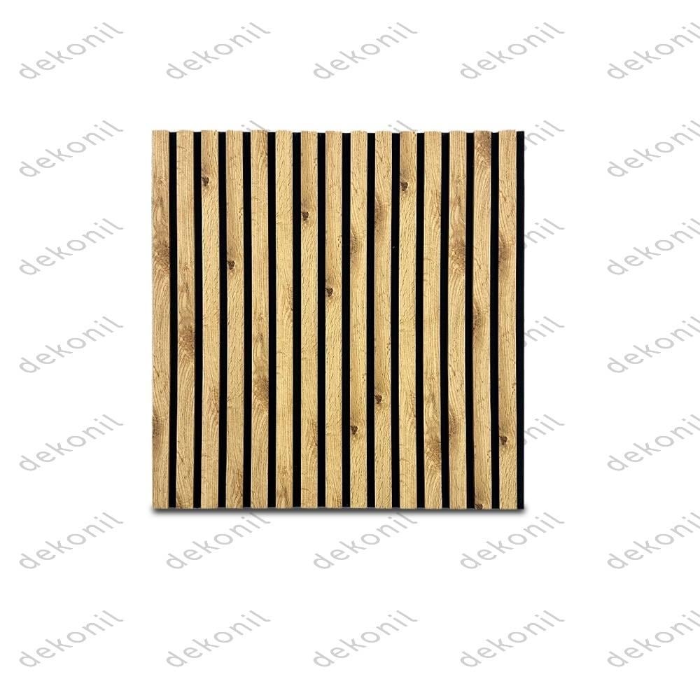 Yeni Nesil Lambri Duvar Paneli Meşe 60*60 cm