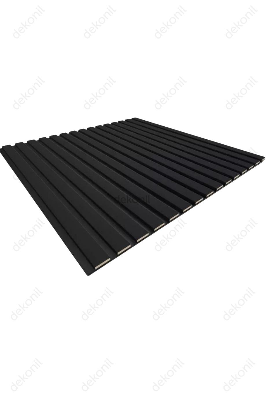 Yeni Nesil Lambri Duvar Paneli Siyah 60*60 cm