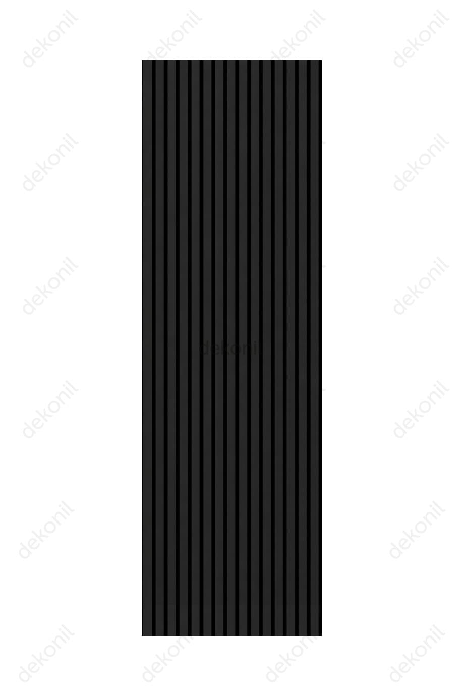 Yeni Nesil Lambri Duvar Paneli Siyah 60*275 cm