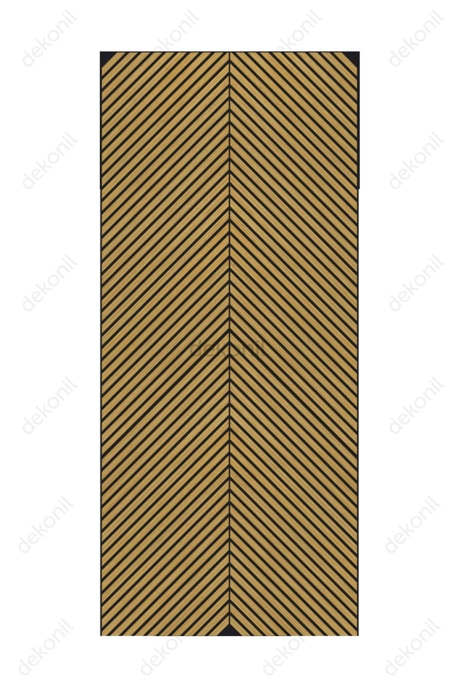 Yeni Nesil Lambri Nova Duvar Paneli Teak 60*275 cm