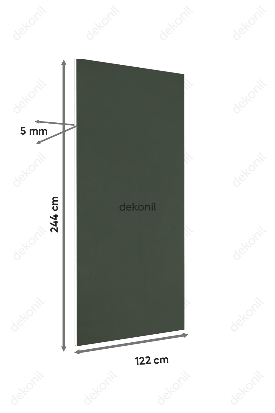 Zümrüt Yeşil PVC Foam Board Duvar Paneli 122×244 cm