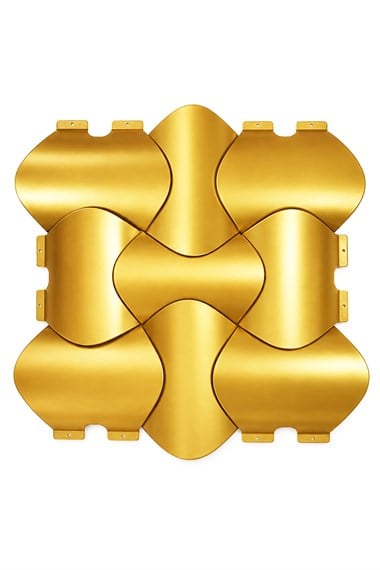 3D Venüs LED Uyumlu Duvar Paneli Gold