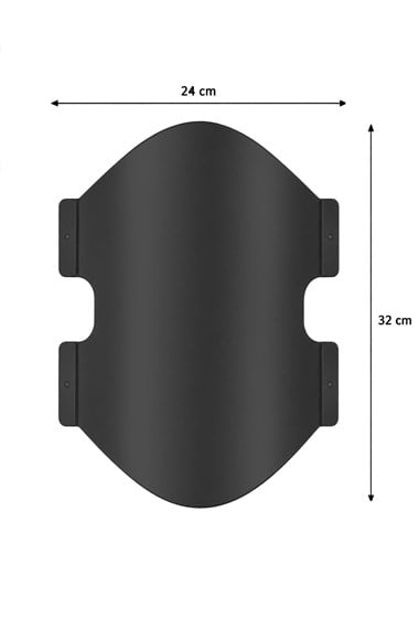 3D Venüs LED Uyumlu Duvar Paneli Siyah
