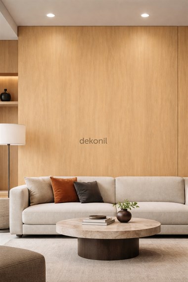Açık Ahşap Desenli PVC Foam Board Duvar Paneli 122×244 cm