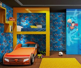 Adawall Ada Kids Superman Kids Room Wallpaper 8914-1