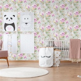 Adawall İndigo Çiçekli Duvar Kağıdı 4708-1