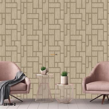 Adawall Roka Geometrik Desen Duvar Kağıdı 23108-2