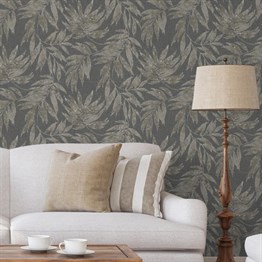 Adawall Signature Yaprak Desenli Duvar Kağıdı 1012-4