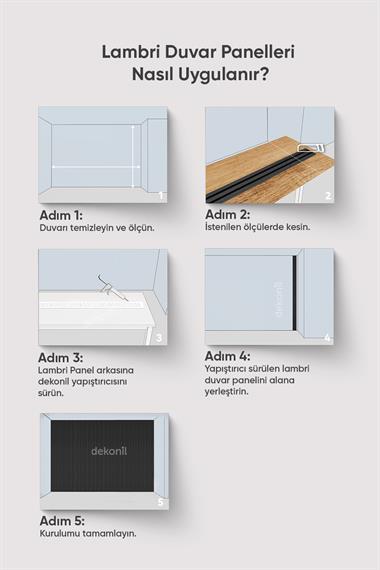 Wooden Black Wall and Ceiling Laminate 11.5cm